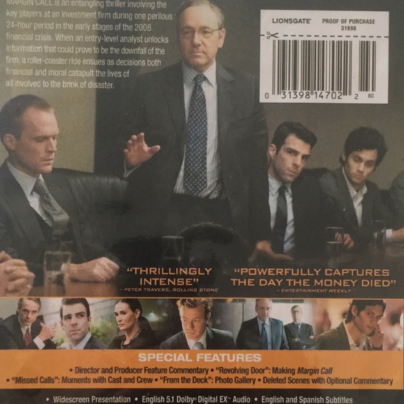 MARGIN CALL 🔻 BEST WALL STREET MOVIE EVER MADE - Picture 4 of 7